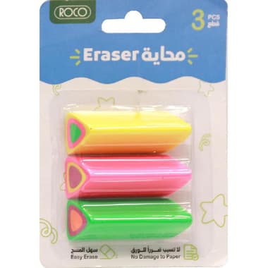Roco Rubber Eraser
Colored Triangle, Assorted Color