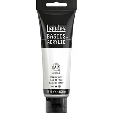 Liquitex Basics Acrylic Paint
Titanium White, 4.00 oz ( 113.65 ml )