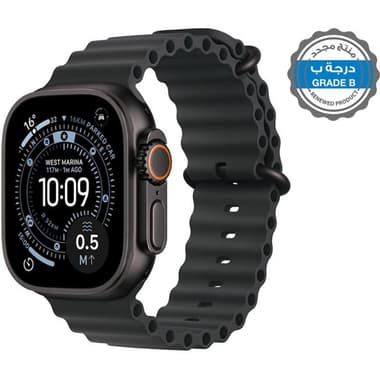 Renewed Grade B Apple Watch Ultra 3
GPS + Cellular, Black Titanium Case/Black Ocean Band