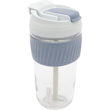 Atrium Mug
Botlle Glass with Lid Cover and Holder, Hot/Cold, 540.00 ml ( 19.01 oz ), Blue