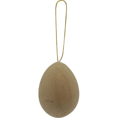 Paper Mache Accent
Decor, Egg, Unpainted, Recycled Paper, Oblong, 2.5" (H)