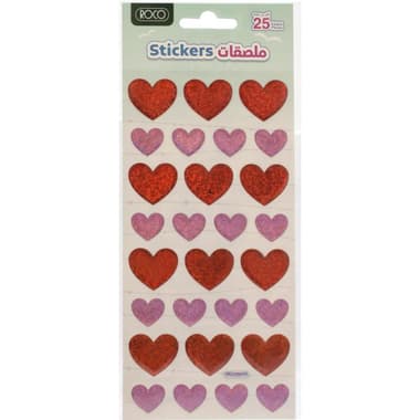 Roco Epoxy Sticker
Hearts - Red/Pink