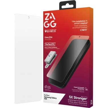 Zagg Invisible Shield Glass Elite Smartphone Screen Protector
for Samsung Galaxy S26, Made with Recycled Glass