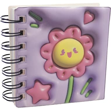Roco Notebook
Flower, 9.5 X 10 cm, 96 Sheets, Single Ruled (Colored Pages), Purple