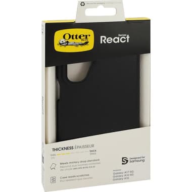 OtterBox React Back Cover Mobile Case
for Samsung Galaxy A17 5G/Galaxy A17 4G, Black