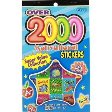 Roco Super Value Stickers
Motivational, Animals, 2000 Pieces