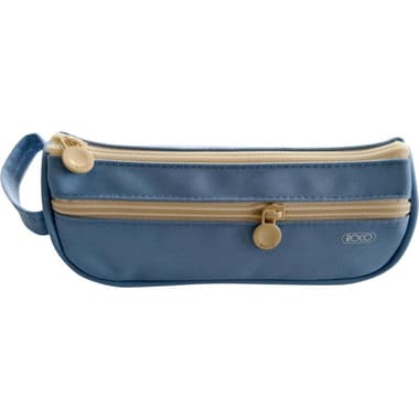 Roco Soft Pencil Case
Plain Color with Printed Logo, Front Pocket, Creamy Blue
