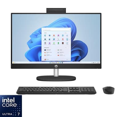 اتش بي الكل في واحد بي سي كمبيوتر مكتبي شامل
23.8 بوصة, انتل كور ألترا 7, 16 جيجابايت رام, 512 جيجابايت اس اس دي PCIe NVMe M.2, انتل جرافكس,