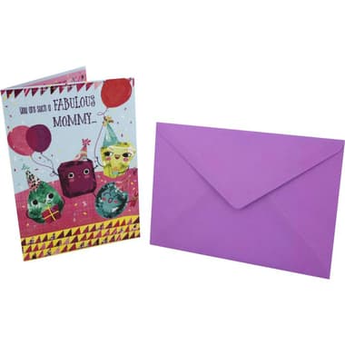 Designer Greetings Card & Envelope
"You Are Such a Fabulous Mommy", Assorted Color