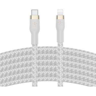 Belkin BoostCharge Pro Flex USB-C with Lightning Standard Cable
3.00 m ( 9.84 ft ), White