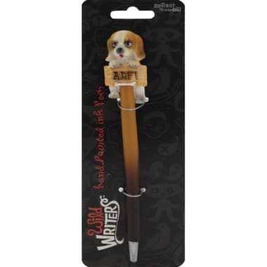 Wild Writers Polystone Dog Rollerball Pen
Blue Ink Color, Medium, Ballpoint