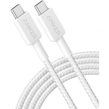انكر 332 من USB-C الى USB-C سلك شحن ونقل بيانات
1.83 متر, 6 أقدام, ابيض