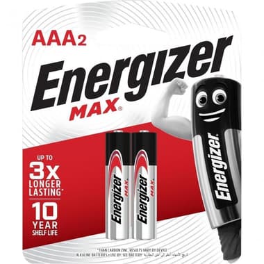 Energizer Max AAA Multipurpose Battery
1.5 Volts,