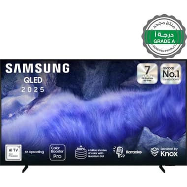 منتج مجدد درجة أ سامسونج 65 بوصة
تلفزيون ذكي, دقة 4 كيه كيو ليد, 50 Hz, اسود QEF1