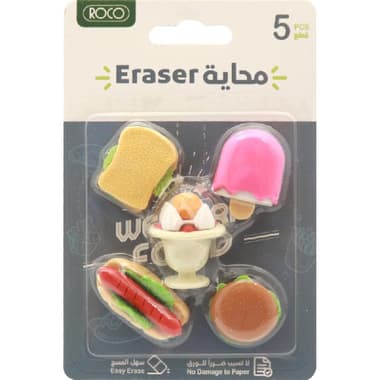 Roco Rubber Eraser
Food Design: Sandwich, Popsicle, Ice Cream, Hotdog and Bun, Assorted Color