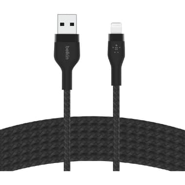 Belkin BoostCharge Pro Flex USB-A to Ligthning Standard Cable
3.00 m ( 9.84 ft ), Black