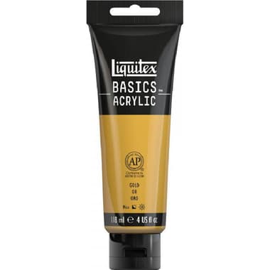 Liquitex Basics Acrylic Paint
Gold, 4.00 oz ( 113.65 ml )
