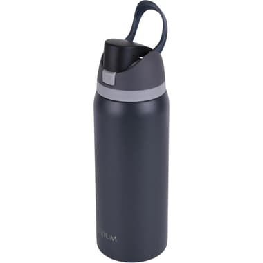 Atrium Tumbler
Stainless Steel Water Bottle with Straw and Push-Button Lid with Lock, Cold, 950.00 ml ( 1.67 pt ), Black/Grey