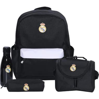 Real Madrid Real Madrid 4-in-1 Backpack with Accessory
Black/White