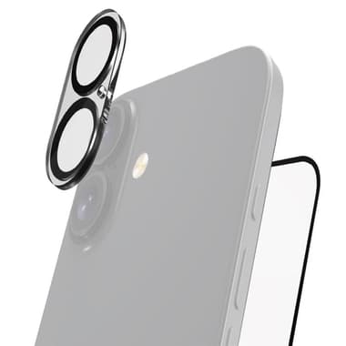 Raptic Air-Glass 2-in-1 Bundle: Tempered Glass + Camera Lens Protector Smartphone Display Protection
for iPhone 17, Clear
