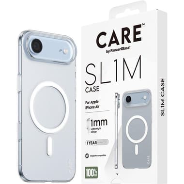 PanzerGlass SL1M Back Cover Mobile Case with MagSafe
for iPhone Air, Transparent