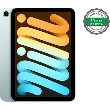 منتج مجدد درجة أ ابل آيباد ميني ايه 17 برو 2024
تابلت واي فاي, 8.3" حاملة بطاقات بسعة, 128 جيجابايت, النواة 6 وحدة المعالجة المركزية, ازرق