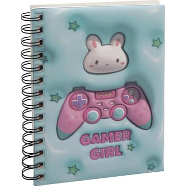 Roco Notebook
Game Girl, 13 X 18.5 cm, 96 Sheets, Single Ruled (Colored Pages), Blue