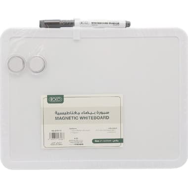 Roco Magnetic Whiteboard
One-Sided with 1 Marker & 2 Magnets, 215 X 280 mm, Black/White