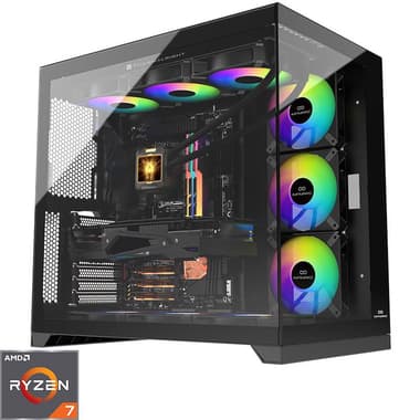 INFINIARC Cube Gaming CPU
AMD Ryzen 7 7800X3D, 16 GB RAM, NVIDIA GeForce RTX 5070 (12 GB), 1 TB PCIe NVMe M.2 SSD