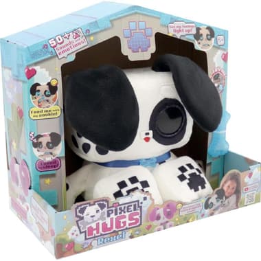 Pixel Hugs Electronic - Ultra-Soft Puppies Interactive Plush Toy
Black/White, 4 Years and Above