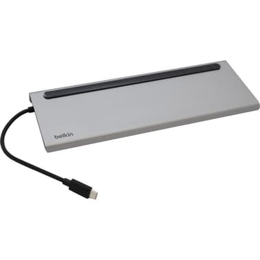 بيلكن كونكت يو اس بي سي 11 في 1 قاعدة شحن متعددة
متوافق مع كمبيوتر محمول, 11 منفذ (USB 2.0 /USB 3.0/HDMI/VGA/عرض/بطاقة SD/فتحة ميكرو SD/RJ-45/ منفذ صوت), رمادي