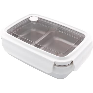 Lunch Box
Rectangle, Single Layer with 2 Partition, White