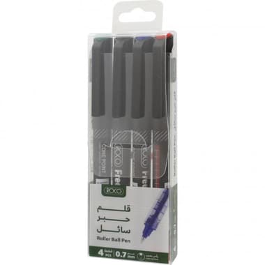 روكو قلم جاف
ألوان متنوعة, 0.7 MM, اقلام مخروطية, 4 أقلام