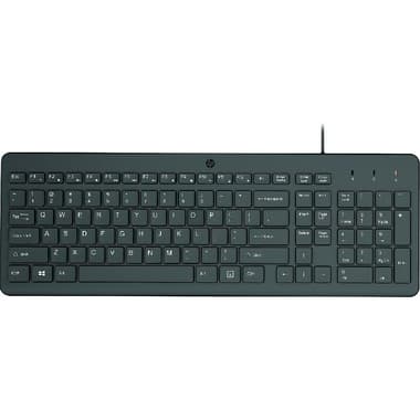 HP 150 Keyboard
Wired, for Devices with Windows, Black