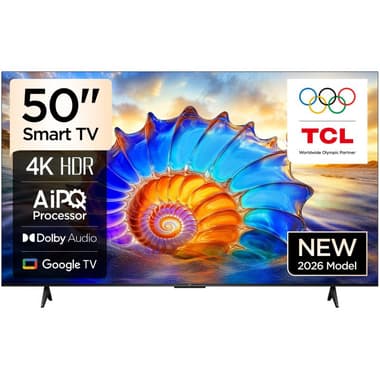 تي سي ال 50 بوصة تلفزيون ذكي
دقة 4 كيه ضوء LED, 60 Hz, اسود, في 6 دي