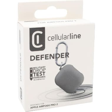 Cellularline Defender Earbuds Case
for Apple AirPods Pro 2nd Gen, Black