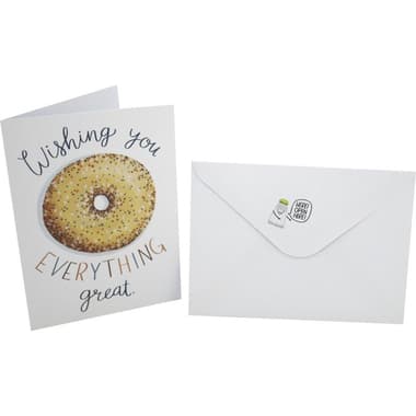 Designer Greetings Card & Envelope
"Wishing You Everything Great", Assorted Color