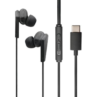 Techpick Earphones
Wired, USB-C, Built-in Microphone, Black