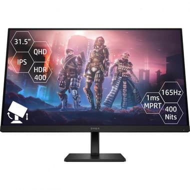 اتش بي اومن 32 كيو 31.5 بوصة
شاشة ألعاب, ضوء LED, شاشة QHD (رباعية الدقة العالية), 165 Hz, 1 مللي ثانية (GtG), اسود