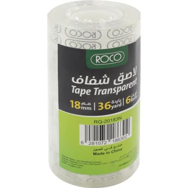 Roco Plastic Tape
18 mm X 36 Yard, Clear