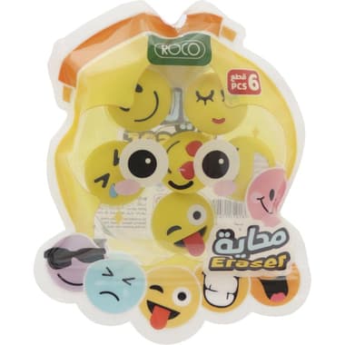 Roco Rubber Eraser
Emoji in Blister Pack, Assorted Color
