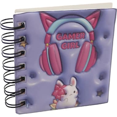 Roco Notebook
Game Girl, 9.5 X 10 cm, 96 Sheets, Single Ruled (Colored Pages), Purple