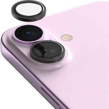Araree Core MR Camera MR Lens Protector (Individual Ring) Smartphone Camera Accessory
for iPhone 16/iPhone 16 Plus, Black