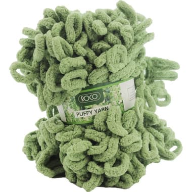 Roco Puffy Yarn
100 Grams, Pea Green
