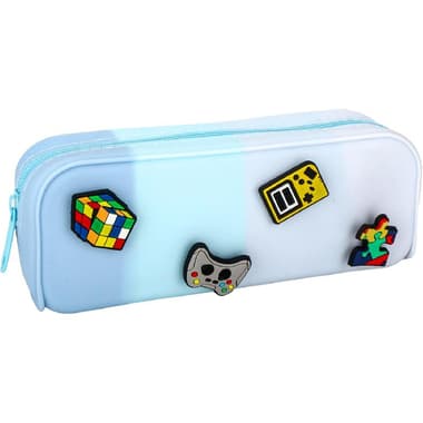 Soft Pencil Case
Colored Pattern, Durable and Washable, Ice Blue