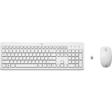 HP 230 Desktop (Keyboard and Mouse)
Wireless (2.4 GHz RF), for Devices with Windows, White