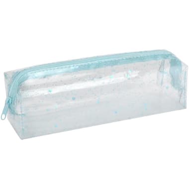 Soft Pencil Case
Glitter Clear Design, Durable and Stylish, Blue
