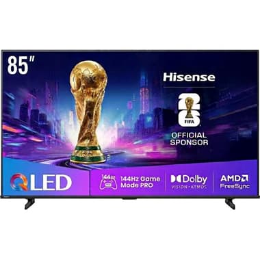 هايسنس 85 بوصة تلفزيون ذكي
دقة 4 كيه كيو ليد, 60 Hz, اسود, Q61Q