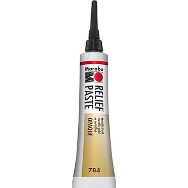 Marabu Glass & Porcelain Mediums
Paste Relief, Metallic Gold, 25.00 ml ( .88 oz )