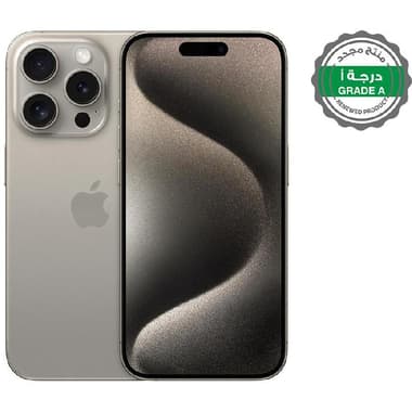 Renewed Grade A Apple iPhone 15 Pro
256 GB, Natural Titanium, 5G